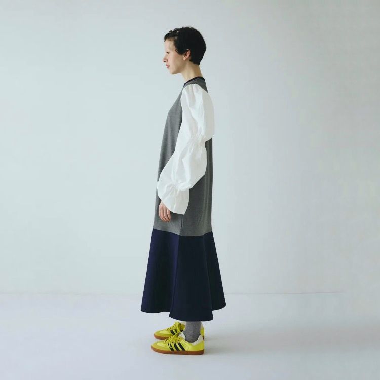 【残り一点】Shirred Balloon Sleeves Dress