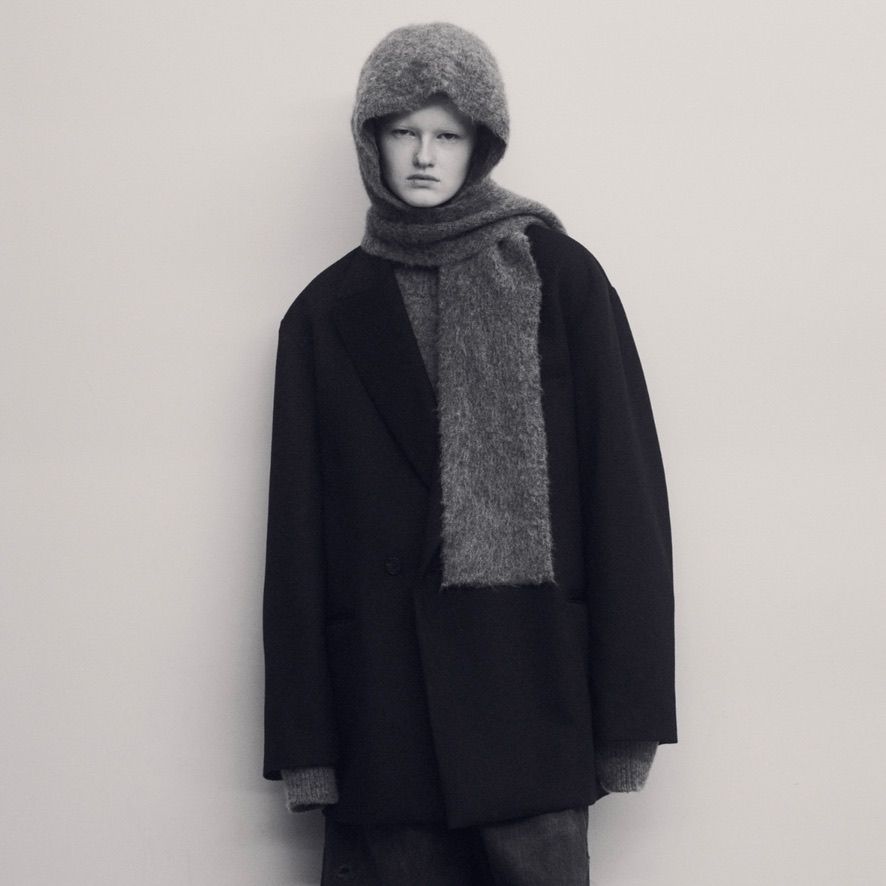 【残り一点】Wool/Alpaca Milled Knit Turtle Neck LS