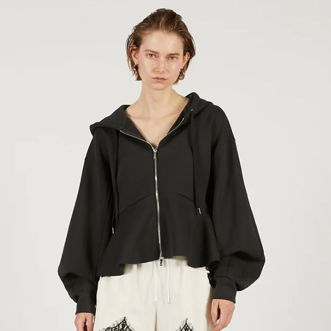 【残り一点】ペプラムフーディパーカー