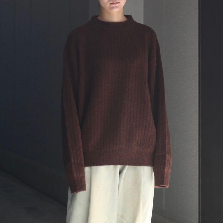 【残り一点】Wo/Ca Rib Moc Neck P/O