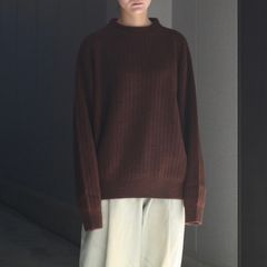 【残り一点】Wo/Ca Rib Moc Neck P/O