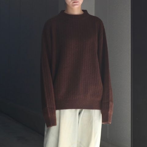 【残り一点】Wo/Ca Rib Moc Neck P/O
