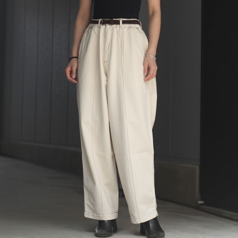 TTT_MSW Organic Cotton Denim Wide Pants-