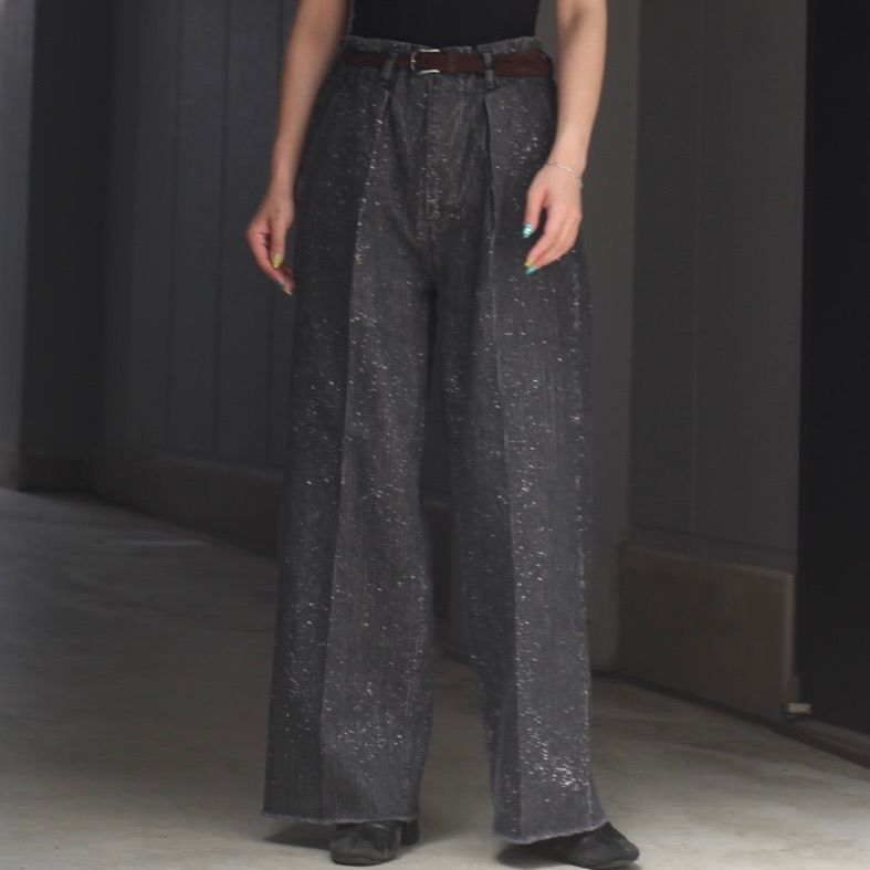 【残り一点】Tuck Baggy Type2(STRIPE DENIM SPLASH VINTAGE WASH)