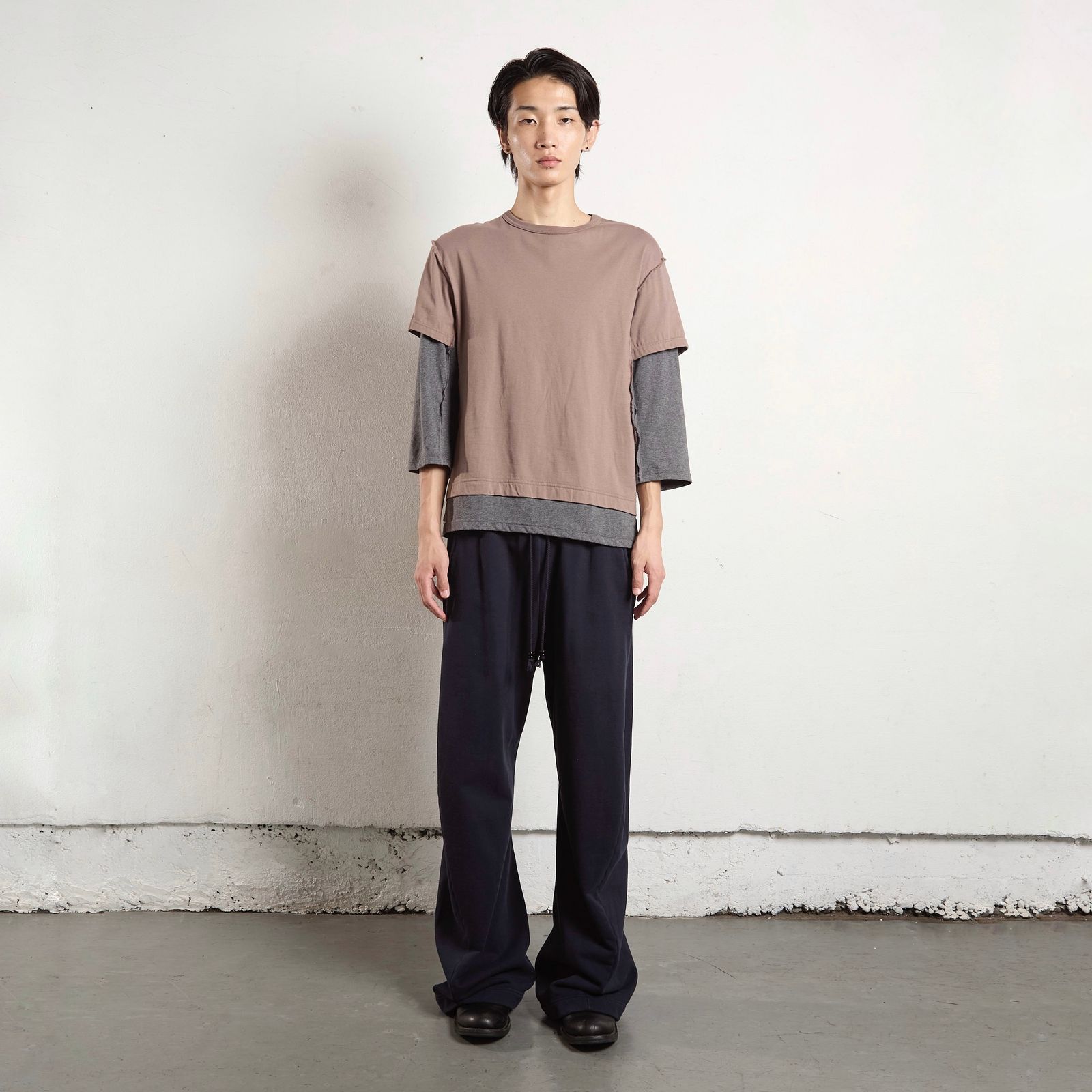 【残り一点】Double Layered 3/4 Sleeve T-Shirt