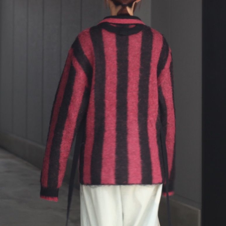 【残り一点】2way Football Stripe Knit