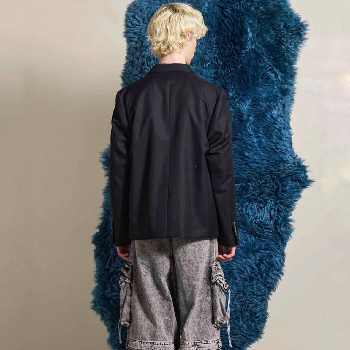 【残り一点】72/2 4Colors Chambray Wool Double Jacket