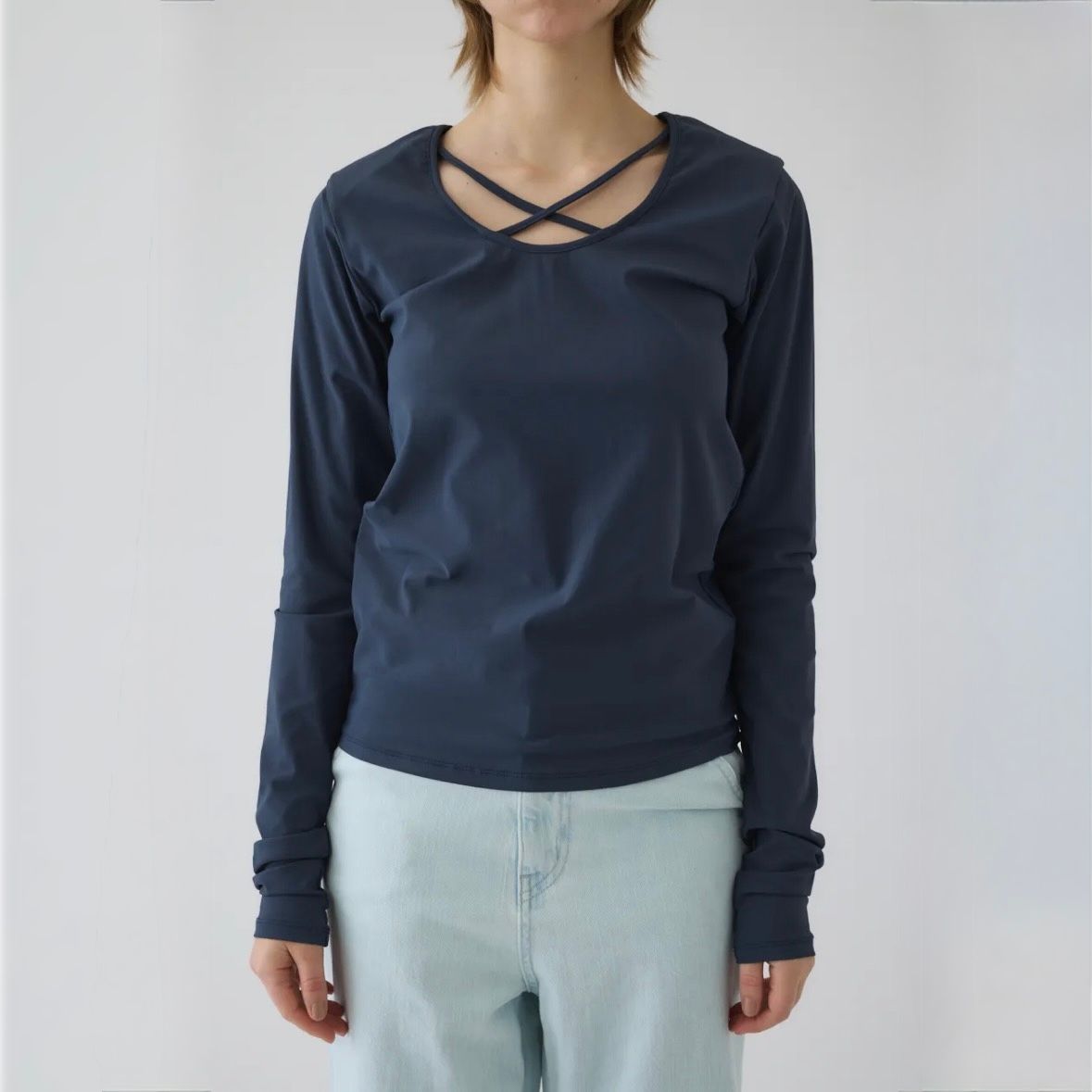 【残り一点】Cross Strap Skin Tops