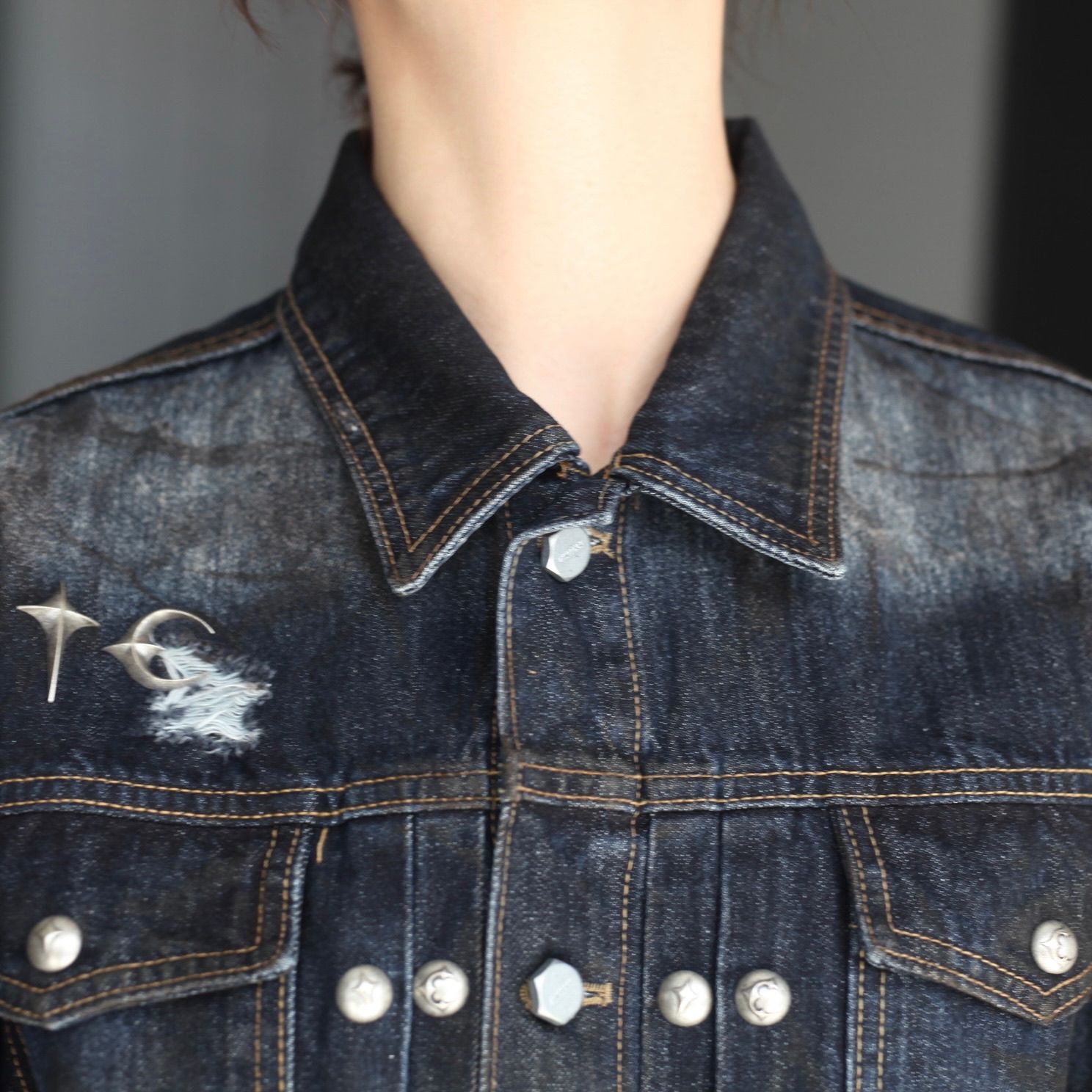 ★早期完売★THUG CLUB★Burn Down Denim Jacket★大人気★ Burn Down Denim Jacket – thug club