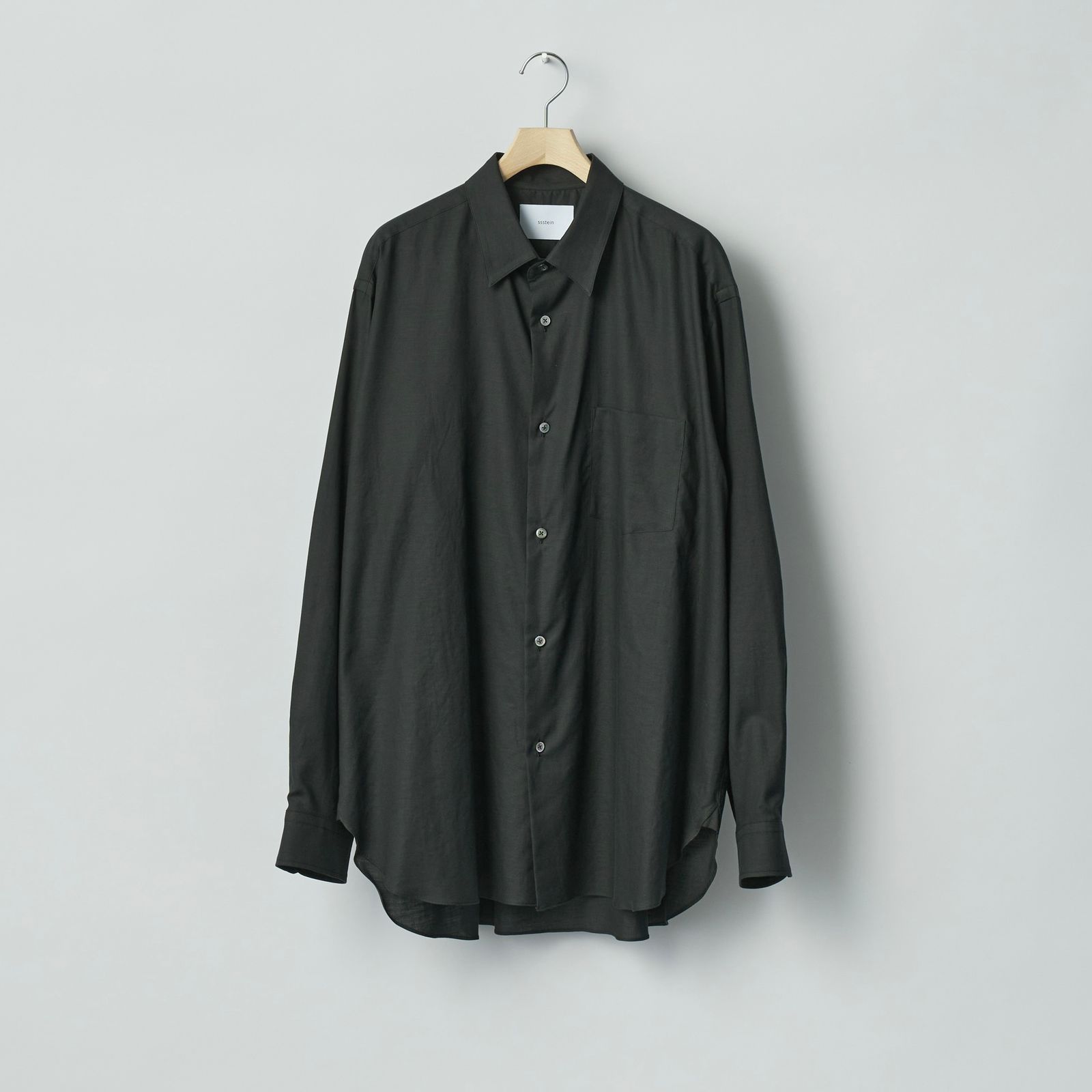 【残りわずか】Cotton Silk Oversized Regular Collar Shirt