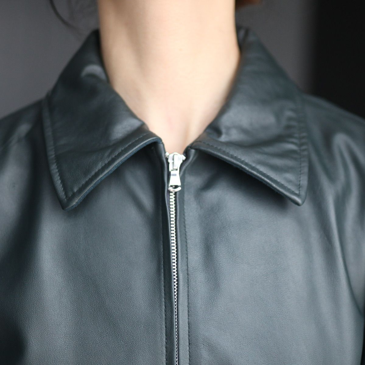 みかん様専用YOKE GOAT LEATHER ZIP BLOUSON-