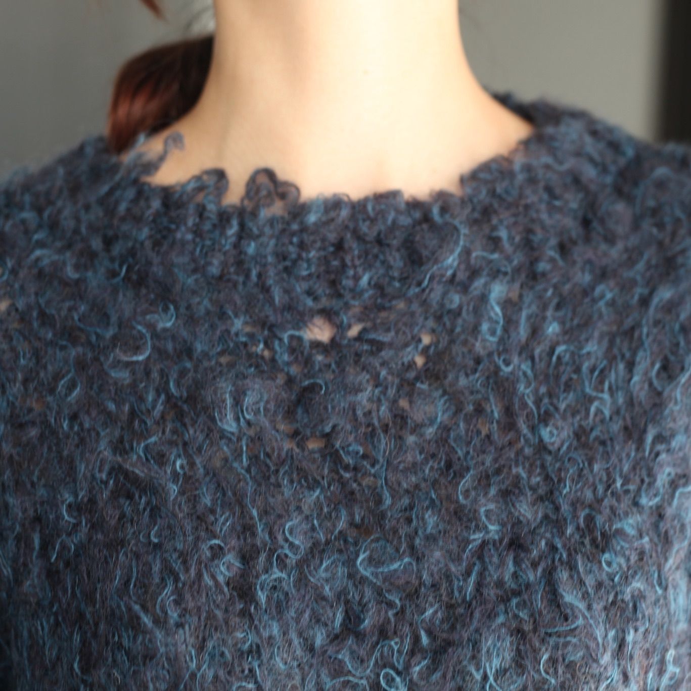 【残り一点】3Color Mix Mohair Crewneck Sweater