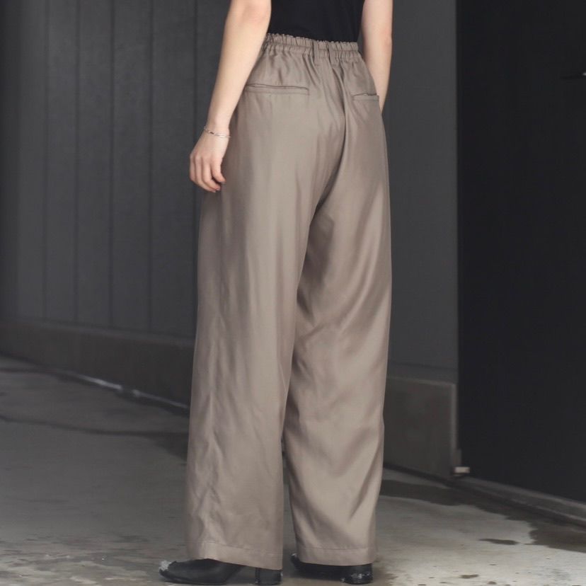 ssstein / シュタイン】EASY WIDE TROUSERS (2/72梳毛フラノ