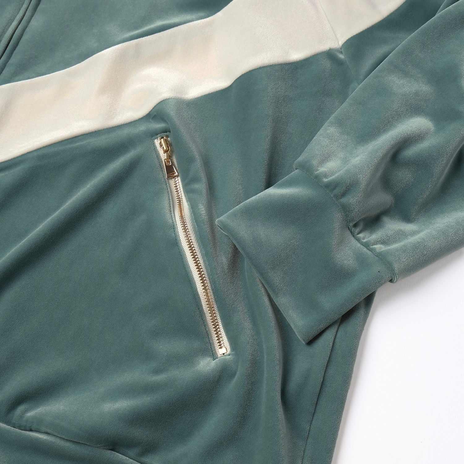 CULLNI - 【残り一点】Stretch Velou Bi Color Zip Up Blouson | ACRMTSM ONLINE STORE