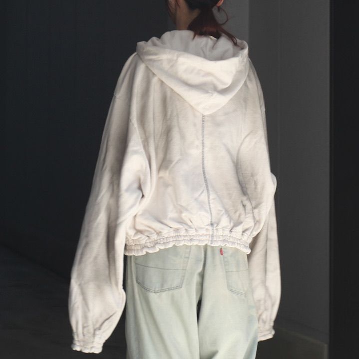 【残り一点】Washed Ordinary Old Style Zip Hoodie