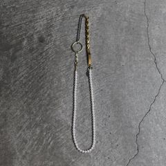 【残り一点】Material Mix Necklace(PEARLS REGULAR)