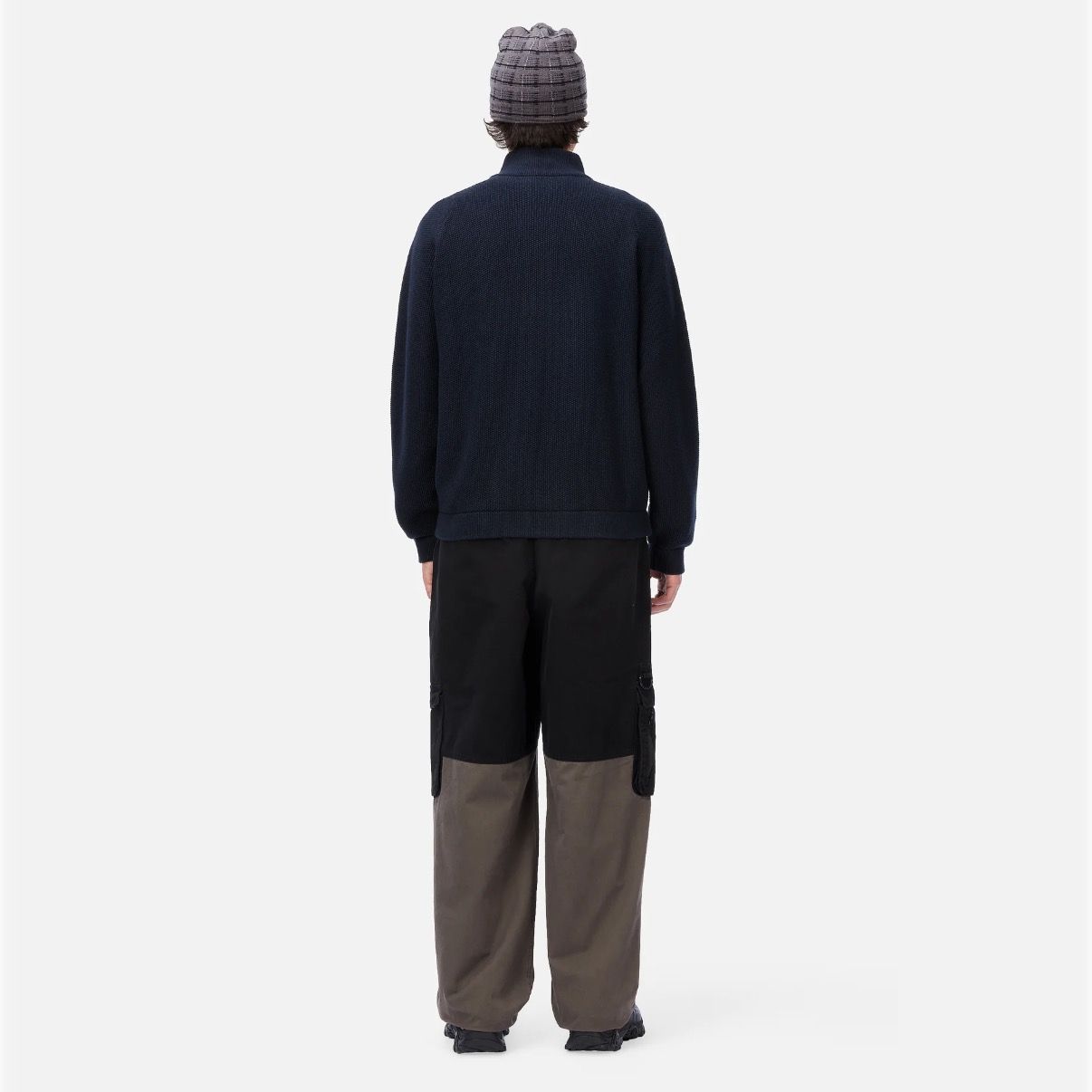 【残り一点】Knitted Pique Zip Sweater