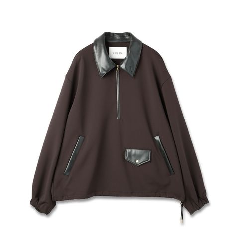 【残り一点】Double Cloth Half Zip Riders Pullover