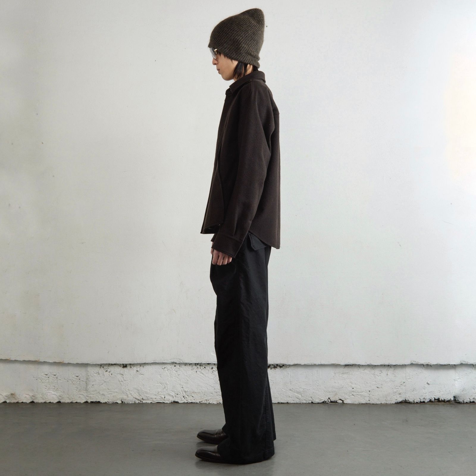 【残り一点】Wool Fly Front Long Sleeve Shirt