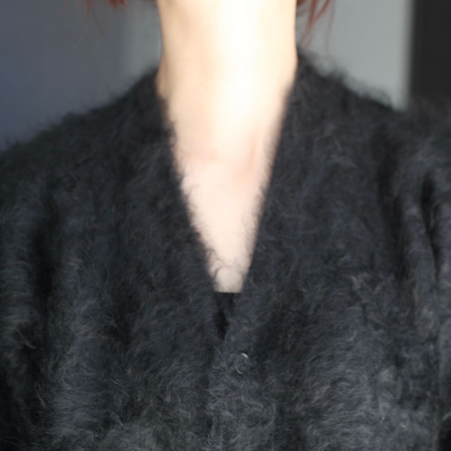 【残り一点】Cashmere Shaggy Knit V Neck Cardigan