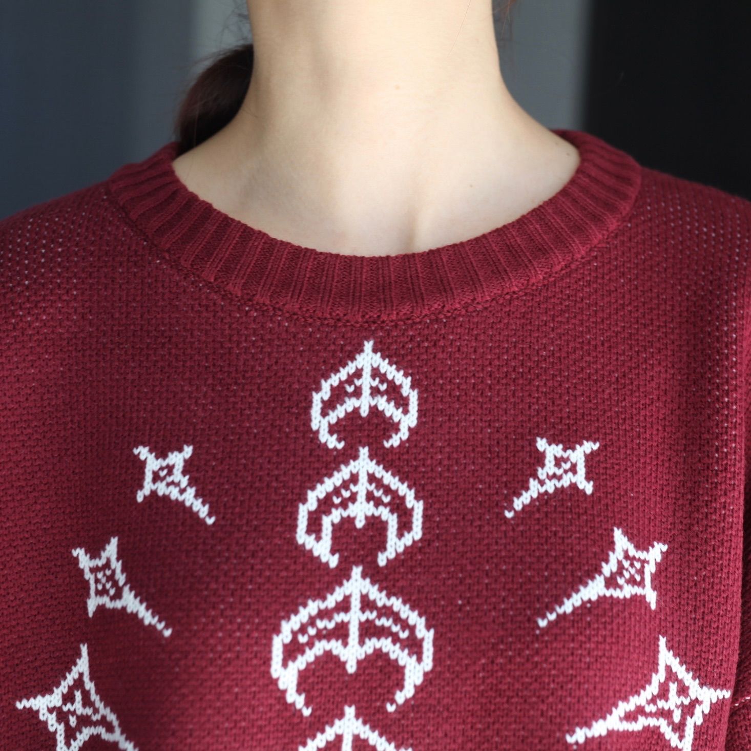 【残り一点】TC Bone Knit Sweater