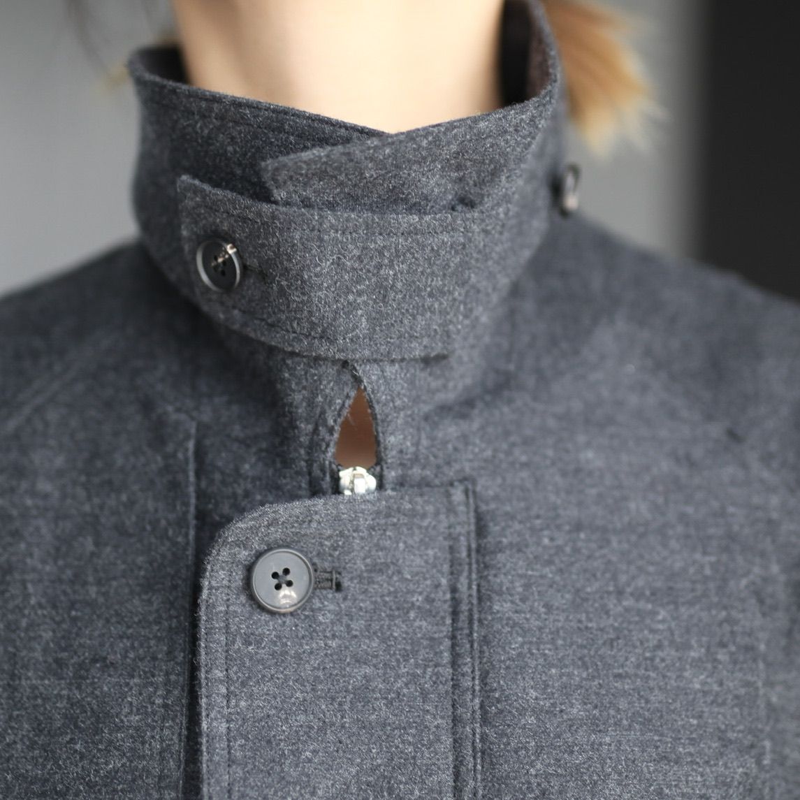 stein - 【残りわずか】Oversized Harrington Zip Jacket(WOOL