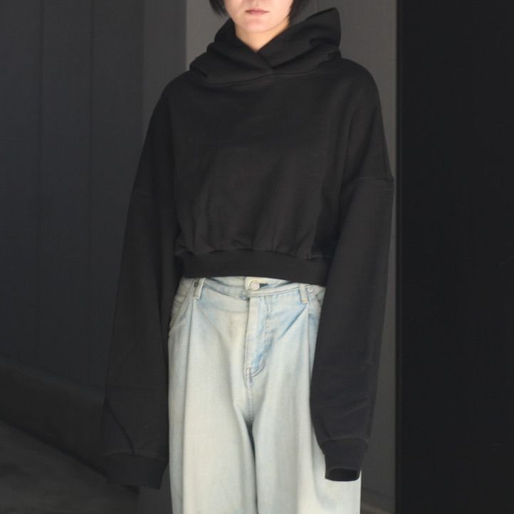 【残りわずか】Cropped Heavy Hood
