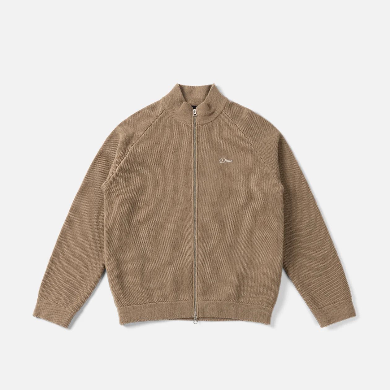 【残り一点】Knitted Pique Zip Sweater