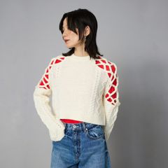 【残り一点】Net Work Sleeve Tops
