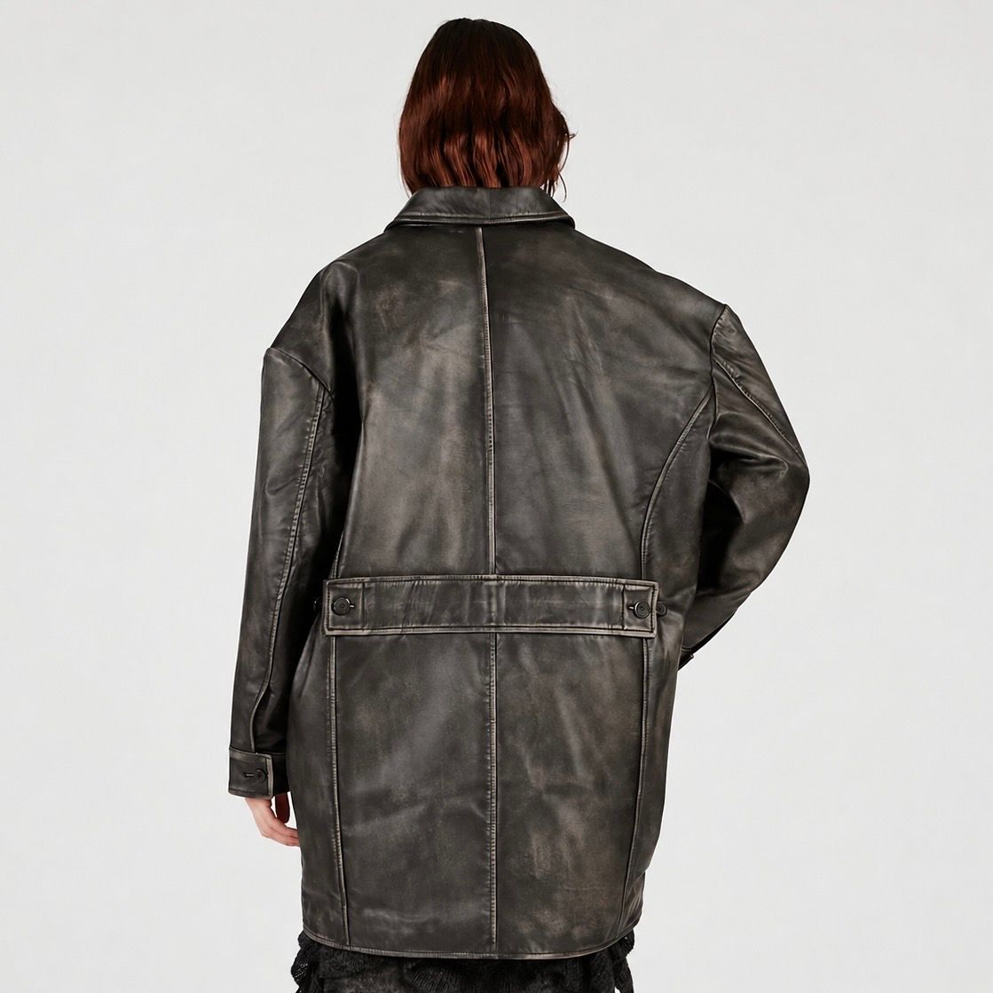 【残り一点】Padded Leather Car Coat