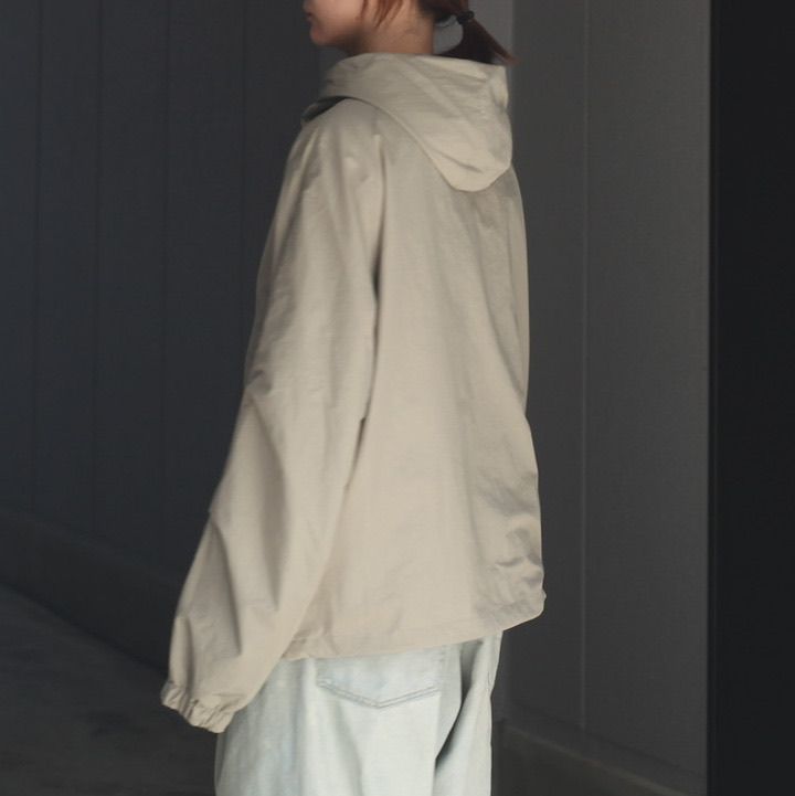 【残り一点】Nylon Twill Hooded Zip Up Jacket
