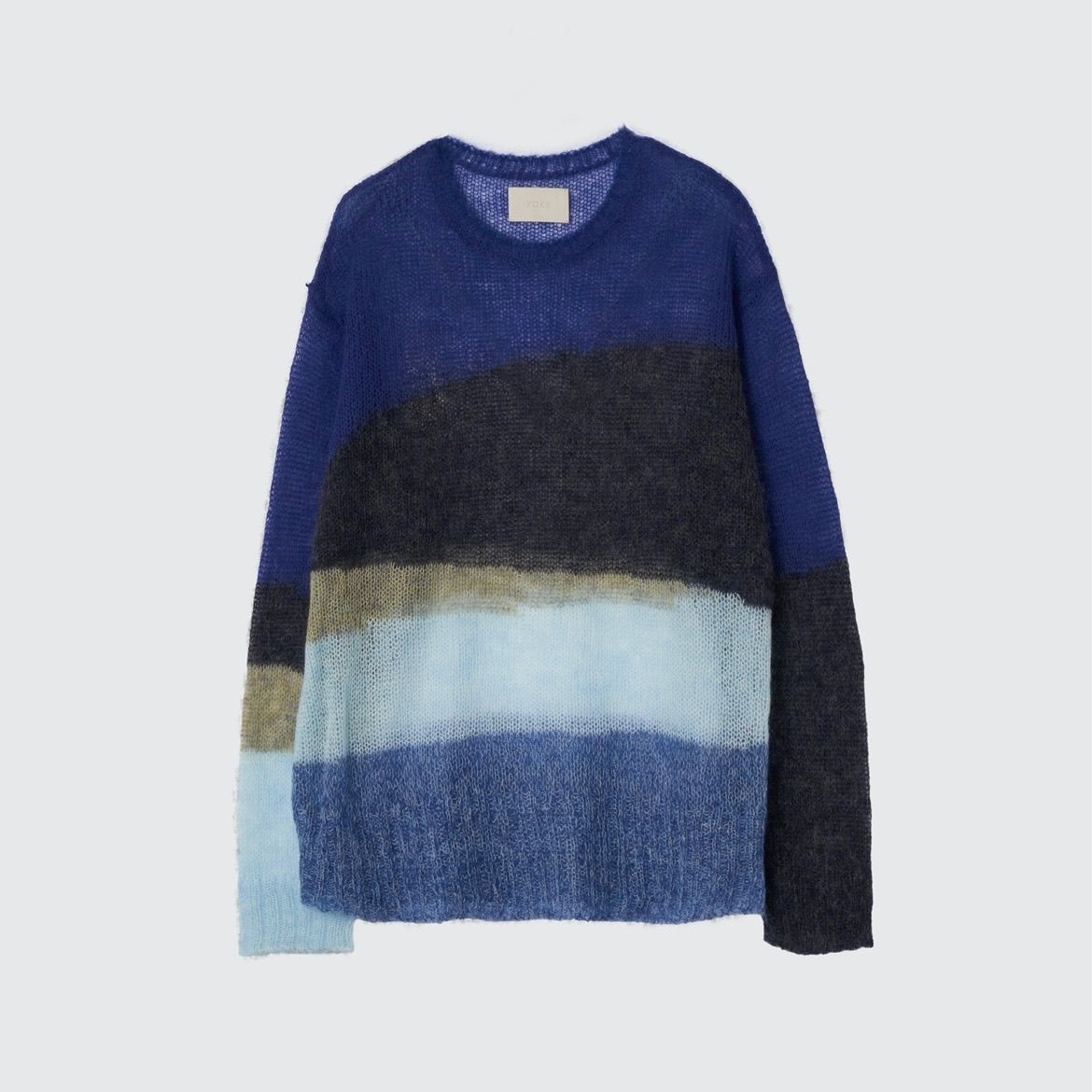 【残りわずか】Mohair Intarsia Sheer Sweater