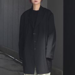 【残り一点】ウールギャバジンアシンメトリーラペルジャケット