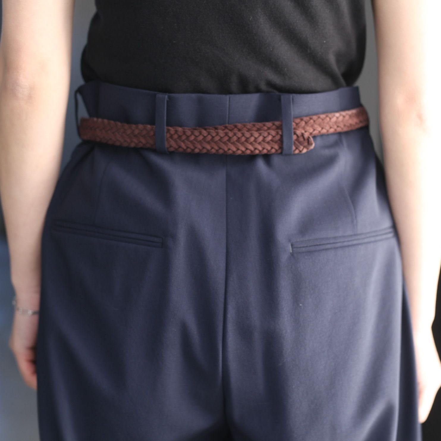 ATON - 【残り一点】High Twist Wool Wide Pants | ACRMTSM