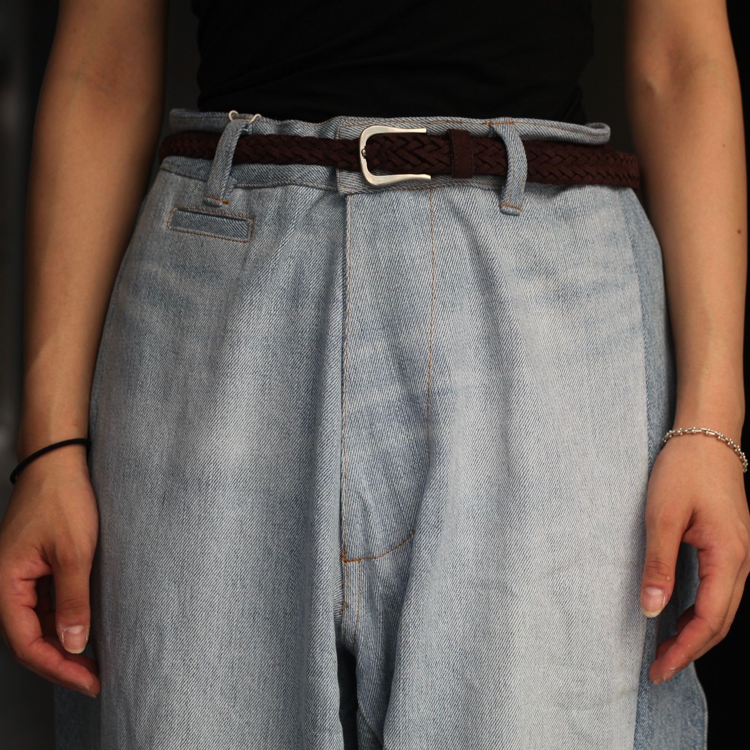 【残り一点】Reconstructed Super Baggy Slacks Denim_3(L)