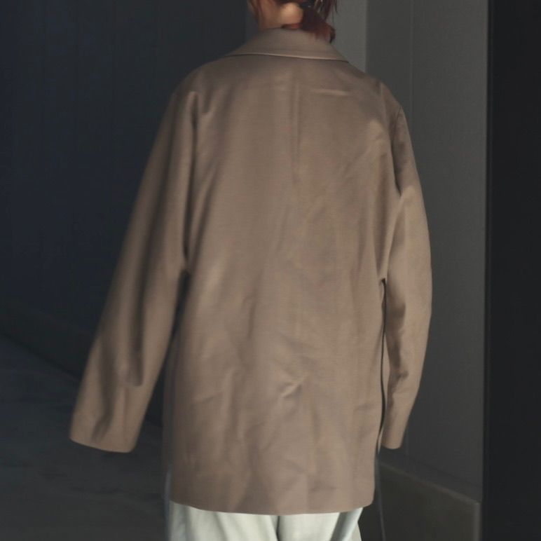 【残り一点】Oversized Peak Lapel Jacket(2/72梳毛フラノ)
