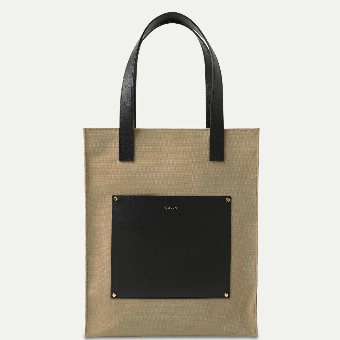 CULLNI - 【残りわずか】Leather Pocket Canvas Tote | ACRMTSM ONLINE 
