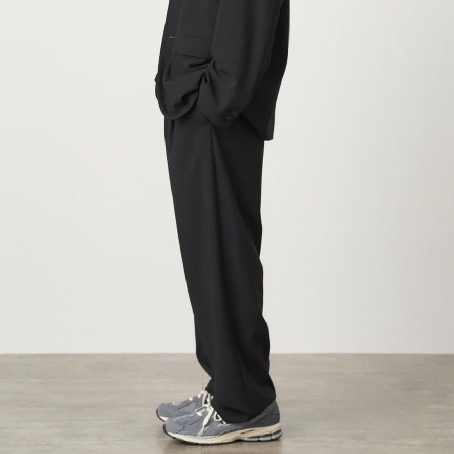 ATON - 【残り一点】High Twist Wool Wide Pants | ACRMTSM