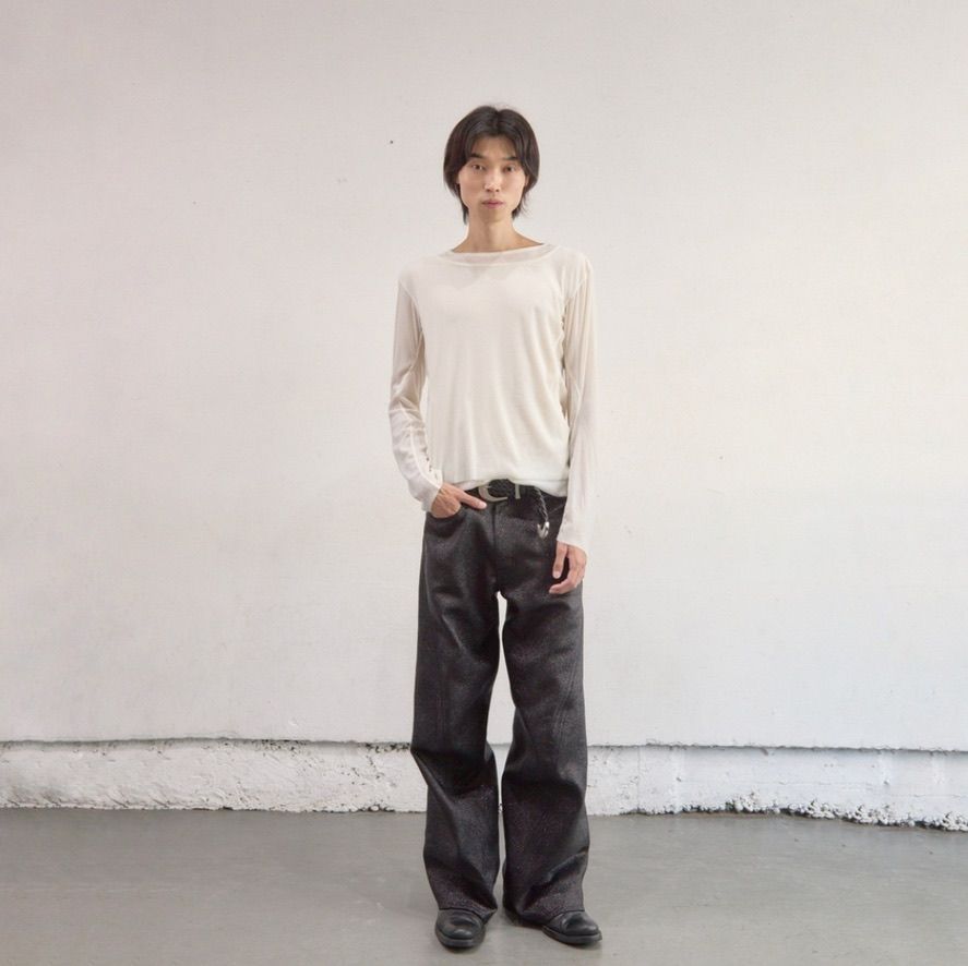 【残り一点】Glitter Twill 3D Twisted Wide Leg 5P Pants
