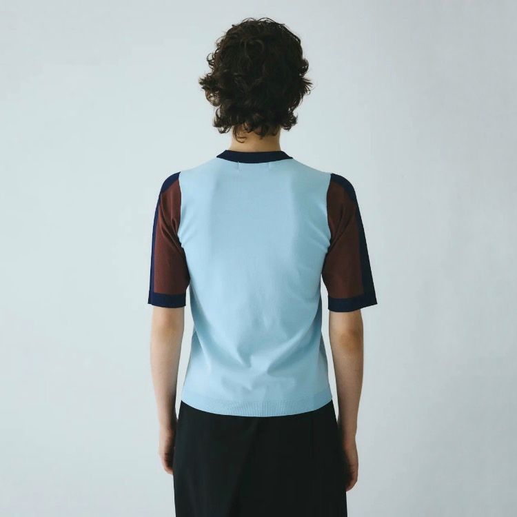 herin.cye カラーブロックフレアトップス セール】Color block flared tops (カラーブロックフレアー