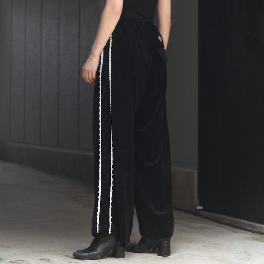 【残り一点】Pearl Piping Velours Track Trousers