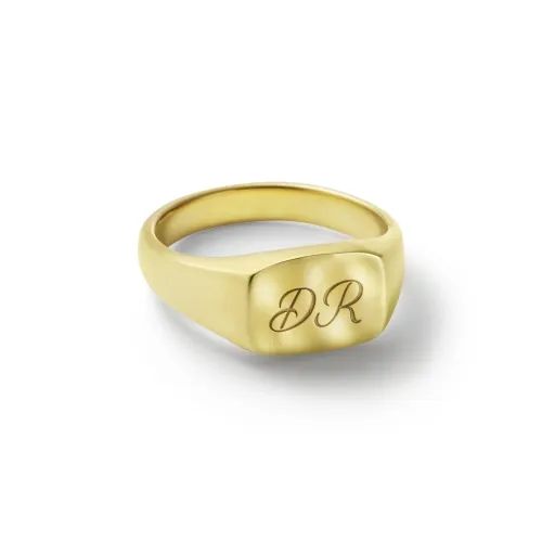 【お取り寄せ注文可能】Signet Ring No.3(K10 YELLOW GOLD)
