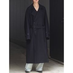 【残りわずか】Wool Flannel Oversized Double Breasted Coat