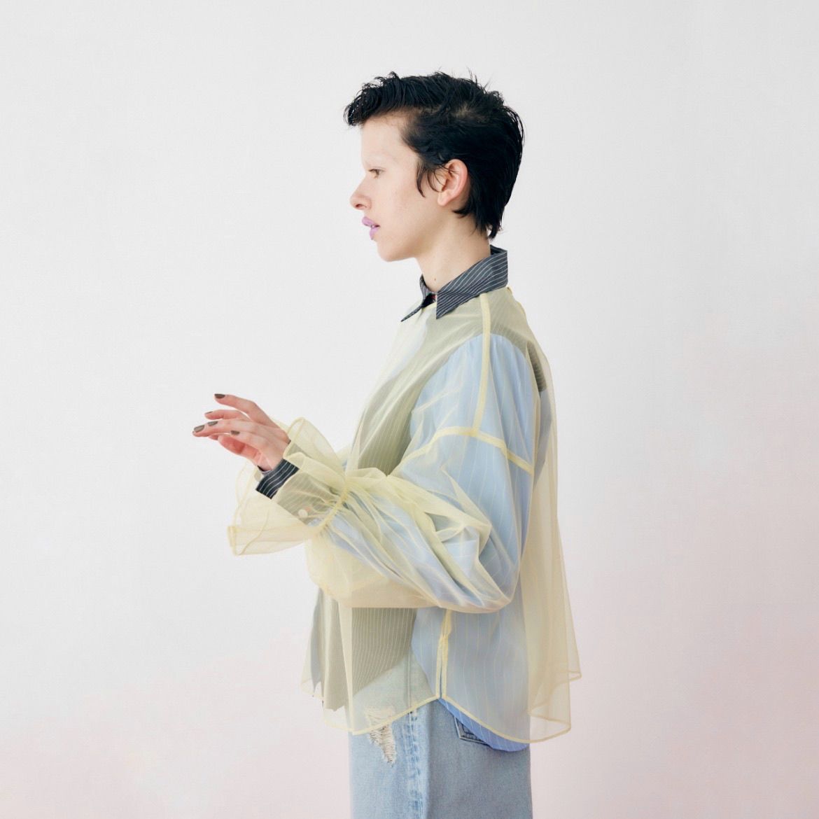 【残り一点】Tulle Blouse