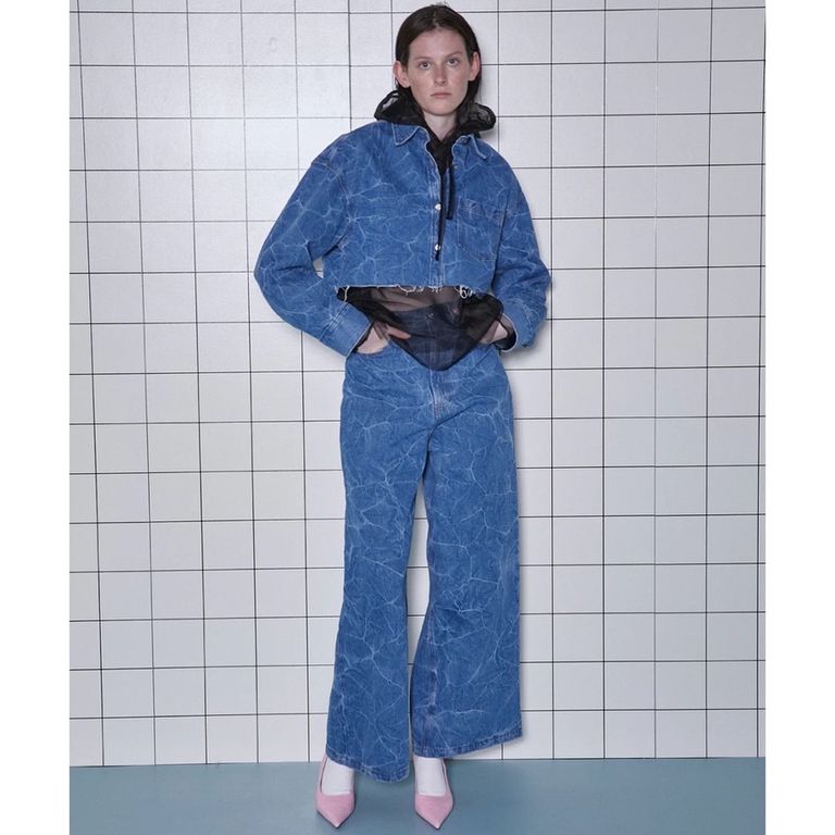 MAISON SPECIAL - 【残り一点】ワッシャーワイドデニムパンツ  