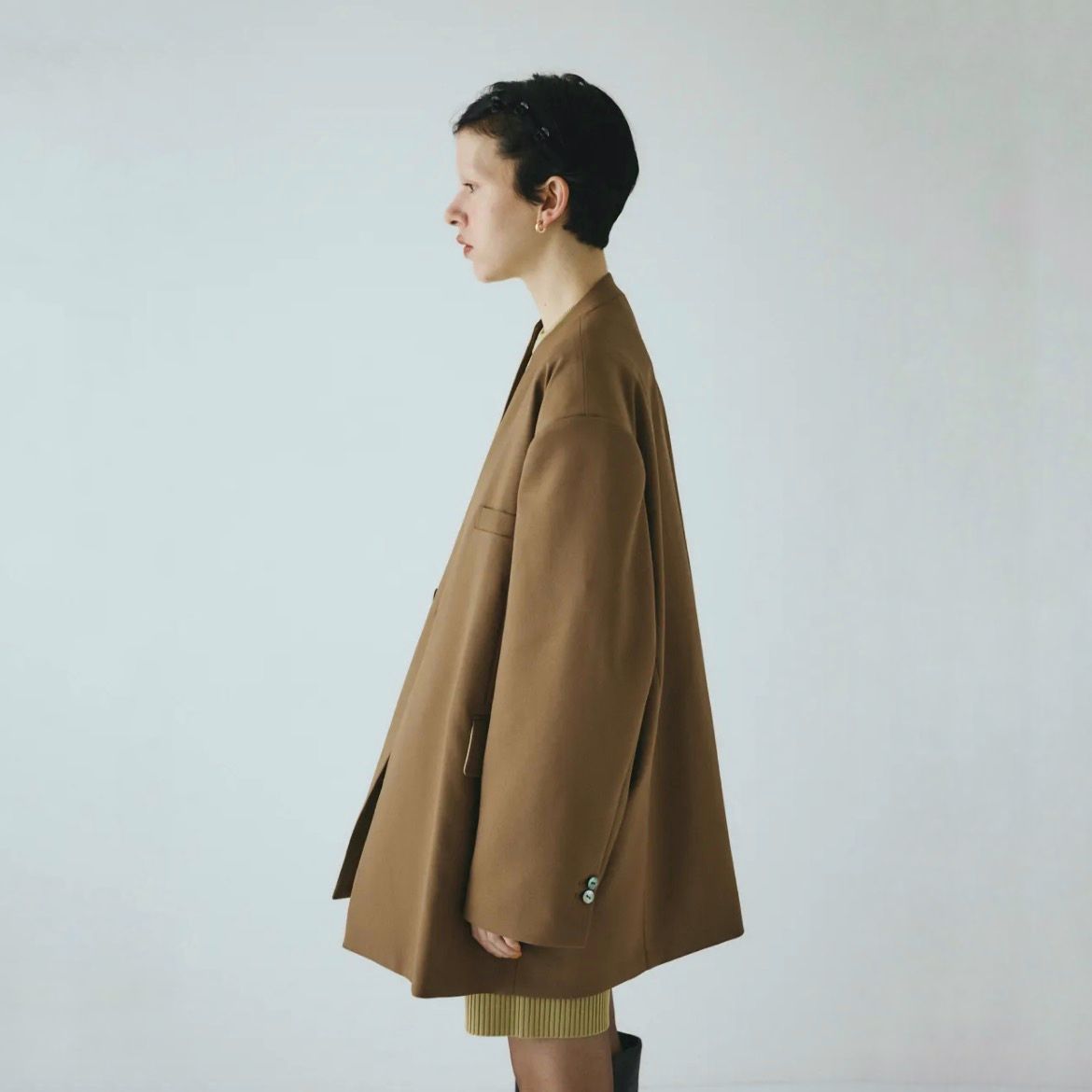 【残り一点】No Collar Over Jacket