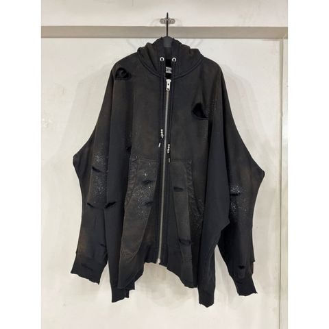 【残り一点】Destroyed Devil Zip Hoodie