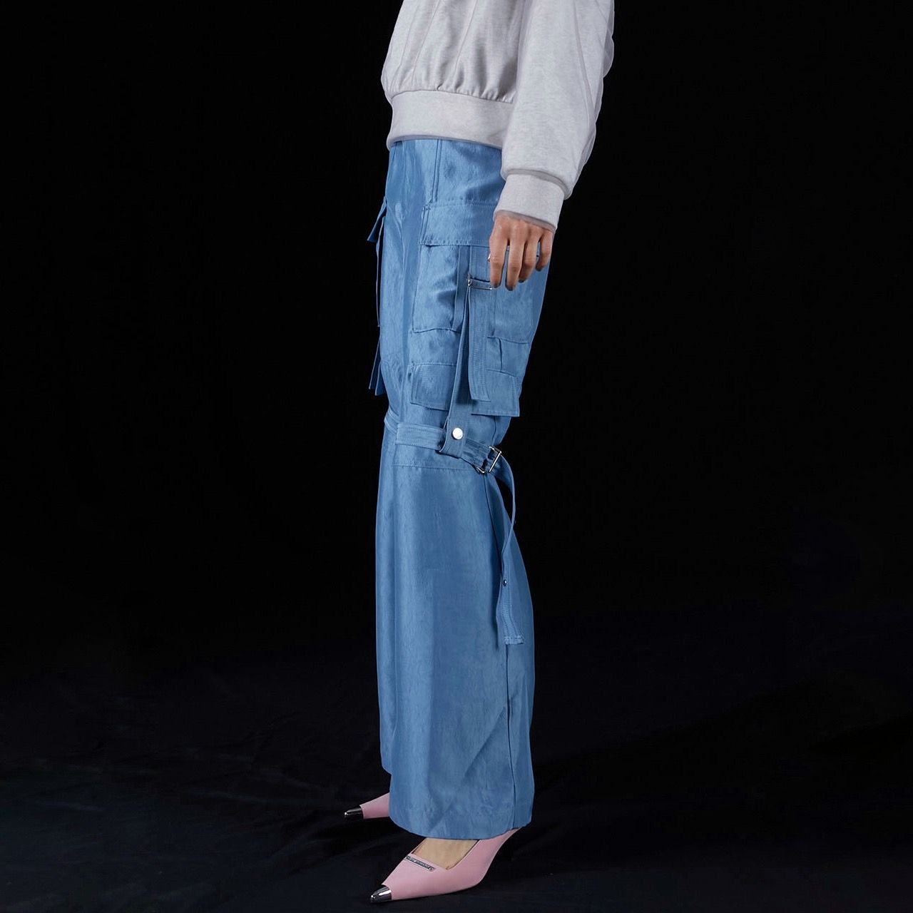 【残り一点】Crushed Satin Bondage Pants