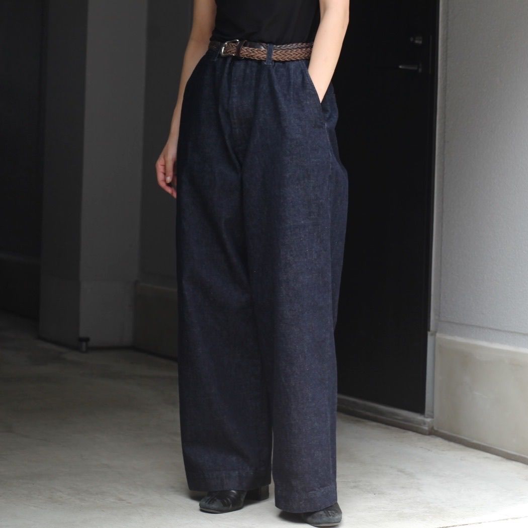 UNIVERSAL PRODUCTS - 【残り一点】No Tuck Wide Denim Pants