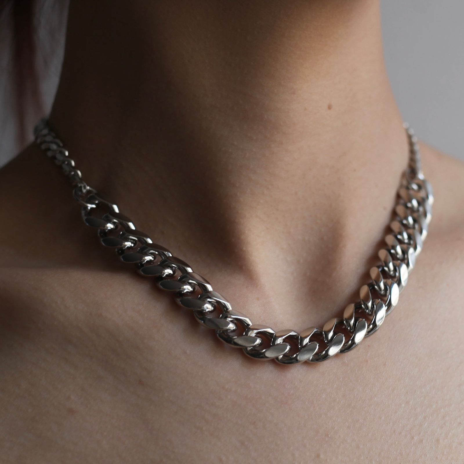 【残り一点】Combi Curb Chain Necklace
